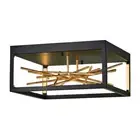 Fredrick Ramond Styx LED Light Ceiling Flush Mount, Black - FR46401BLK