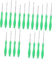 VANZACK Fishing Gear Tools Crochet Needles Crochet Hooks Fishing Lures Fishing Lure Needle Fishing Bait Hook Needle Fishing Supplies Soft Lure Baits Fishing Hook Stainless Steel Green
