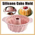 Nonstick Silicone Chiffon Cake Mold Round Mousse Baking Pan Easy Demoulding Tool