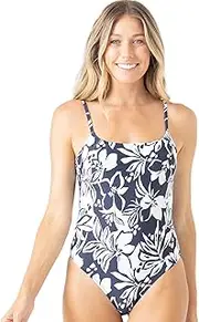 [Roxy] Women's One Piece Swimsuit – Slimming Tummy Control Bathing Suit, Removable Cups, Quick-Dry Fabric