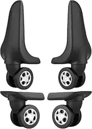[SaVgu] castors Swivel Castor,Furniture Castors, Universal Wheel Replacement Luggage Wheels for Suitcases Travel Case Repair DIY (DL-W028-2) (A Pair Back Wheel) (Color : A Pair Front+Back Wheel)