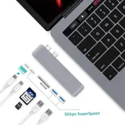 Macbook Adapter USB Hub with Card Reader Extension