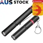 Mini Penlight XPE 150LM Torch Lamp Aluminum Clip Pocket Outdoor LED Flashlights