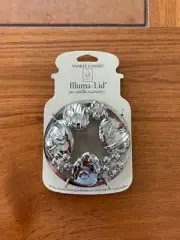 Yankee Candle Illuma Lid Topper Silver Easter Egg Metal Jar Candle Topper new