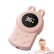Baby Water Temperature Gauge, Cute Rabbit Waterproof Digital Temp Gauge Floating Toy, Cartoon Multifunctional Bathtub Safety Sensor for Easter, Children's Day
