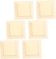 Vaguelly DIY Craft Wood Frames 6pcs Children's Picture Frames Simple Design for Clay Art