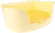 ibasenice Small Animal Litter Box: Bunny Toilet Pan Potty Corner Toilet Rabbit Litter Box Trainer Tray for Rabbit Guinea Pig Ferret Chinchilla