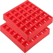 Generic 2pcs Sturdy Plastic Coin Holder for Supermarket Cashiers Quick Sorting Coin Organizer Multi Slots Compact and Versatile Bank Storage Case for Easy Access