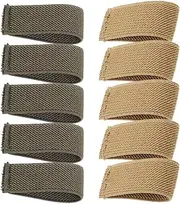 BCOATH Practical Backpack Belt Fixing Loop 10 Pack Canvas Belt Loops Elastic Straps Retainer for Men Women