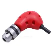 RIGHT ANGLE DRILL ATTACHMENT CHUCK KEY ADAPTER 3/8" DIY TOOL ACCESSORY CORDLESS
