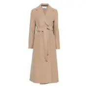 [Harris Wharf London] Harris Wharf London Belted-wool Coat 38 IT NEUTRALS