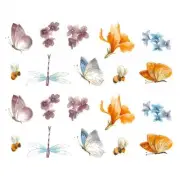 Butterfly Dragonfly Bumble Bee Overglaze Ceramic Decals