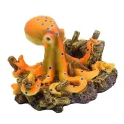 Resin Octopus Aquarium Ornaments Cave Landscaping Fish Tank Decoration Reptile