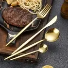 24pcs Rust-proof Gold/Silver Cutlery Set Table Knives Fork Spoon Home Party