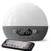RestOnn Sunrise Alarm Clock Sunset Sound Machine 7-Day Programmable Loud Dual...