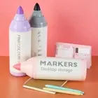 Plastic Pen Holder Marker Pen Shape Stationery Storage Organizer For Kids