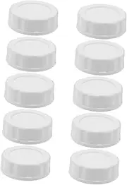 UTHCLO 10pcs Wide Mouth Canning Jar Lids Leakproof Silicone Rings Replacement Bottle Caps for Milk Jugs Jar Lids Storage Caps