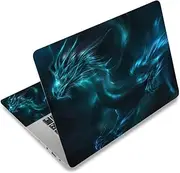HKAENE Laptop Skin Sticker Decal 12 .1 13 13.3 14 15 15.4 15.6 inch Personalized Universal Notebook Vinyl Skin Stickers Cover Art Decal Computer Protector (Blue Dragon)
