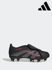 adidas Black Kids Predator League Fold Over Tongue Soft Ground Boots (E45078) | $138