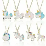 Unicorn Pendant With Chain Beautiful Necklace Kids Girls Birthday Gift Accessory