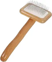BESPORTBLE Dog Wooden Comb Dog Brush Cat Brush Slicker Brush for Cats Brush for Dogs Dog Hair Grooming Tool Detangler Comb for Dogs Fine Tooth Comb Hair Removal Comb Light Brown