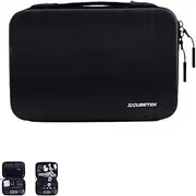 Camera Case Compatible with DJI Pocket3/ Action 5/4/ 3/ Insta360 Go3/ 3S/ X3/ X4/ Ace Pro/Ace Pro 2/ Go.Pro 13/12 Action camera and Other Digital Products, DIY Storage Space, Black, Travel Carrying