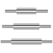 3Pcs Stainless Steel Rolling Pin Nonstick Dough Roller Baking Rolling Pin