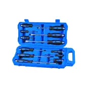 12 Pcs of Kincrome Go Through' Screwdriver Set - Phillips & Blade Drive Type