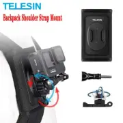 TELESIN 360° Backpack Shoulder Strap Mount for GoPro Insta360 Osmo Action Camera