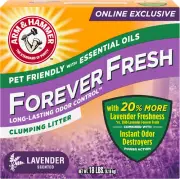 Clumping Cat Litter Lavender Multicat 18Lb with 20% More Lavender Freshness