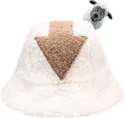 [wunderlin] Fluffy Bucket Hat Cosplay Costume for Adult (Unisex) Colorful Arrowhead Fisherman Hat