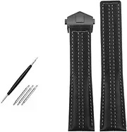 [HKIDKK] Genuine Leather Watch Strap For TAG Heuer Carrera Edition Heuer Cowhide Monaco Heritage 6 Watchband Accessories 22mm