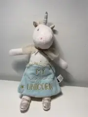 Mud Pie Book Unicorn Stuffed Animal New