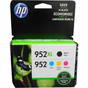 HP N9K28AN (952) Combo Black XL Tri Color Ink Cartridge OEM
