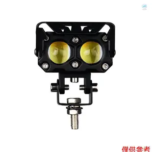 Crtw 2PCS 摩托車頭燈聚光燈 LED 駕駛霧燈 90W 雙色遠光燈/近光燈工作燈輔助燈防水 9-36V 適用於摩