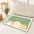 Absorbent Diatom Mud Floor Mat Thickened Toilet Door Rugs Toilet
