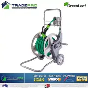 Retractable Garden Hose & Reel 30m Water Trolley Portable Storage & Wheels Cart