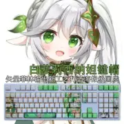 Genshin Impact Nahida RGB Mechanical keyboard keycap OEM 108 Light Transmission
