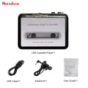 USB Cassette Radio Player Portable Cassette Tape Cassette-to-MP3 Converter Music