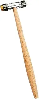 Mikinona Detachable Head Round Hammer Mallet Wooden Handle Tool for Watch Repair