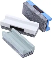 HOODANCOS 3pcs Dustless Chalkboard Erasers with Felt Backing Versatile Cleaner for Blackboard Whiteboard for Teachers and Office Use Sleek Design
