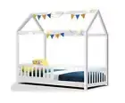 NEW Big Bedding Wooden White Rock Kids Bedframe