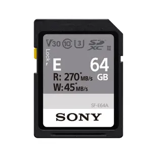 SONY SDXC 64G UHS-II Class 10 V30 高速記憶卡 SF-E64A 索尼公司貨