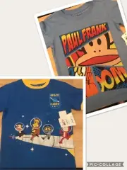 Julius FuNkY Paul Frank Spaceship Or Comic Strip Kids Tshirt. SZ 5 6