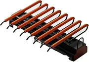 Pull-Out Trouser Rack, Top-Mounted Silent Telescopic Trouser Rack, Built-in Wardrobe Organizer, Suitable for Wardrobes (Orange 41cm) Interesting