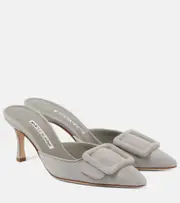 [Manolo Blahnik] Manolo Blahnik Maysale suede mules AU 9.5 grey
