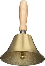 Hand Bell - Hand Call Bell with Brass Solid Wood Handle,Very Loud Handbell，3.15 Inch Large Hand Bell ，Hand Bells for Kids and Adults, Used for Weddings, School Classroom，Service and Game