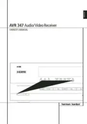 Harman Kardon AVR347 Receiver Owners Manual