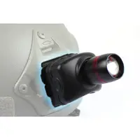 在飛比找蝦皮購物優惠-【QC軍品】戰術頭盔專用Q5 LED 手電筒頭燈含轉接座 (