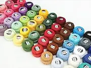 Embroidery Threads Embroidery Threads 54 Colors Set Size 8 Cotton Pearl Thread for Crochet Embroidery Craft Smocking Applique 43 Yards Long.